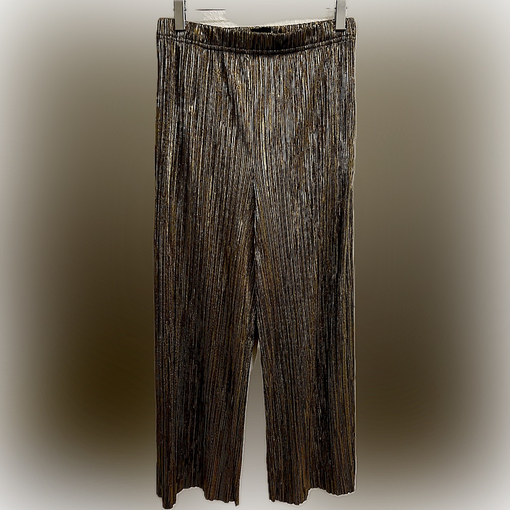 Topshop Gold Palazzo Pants